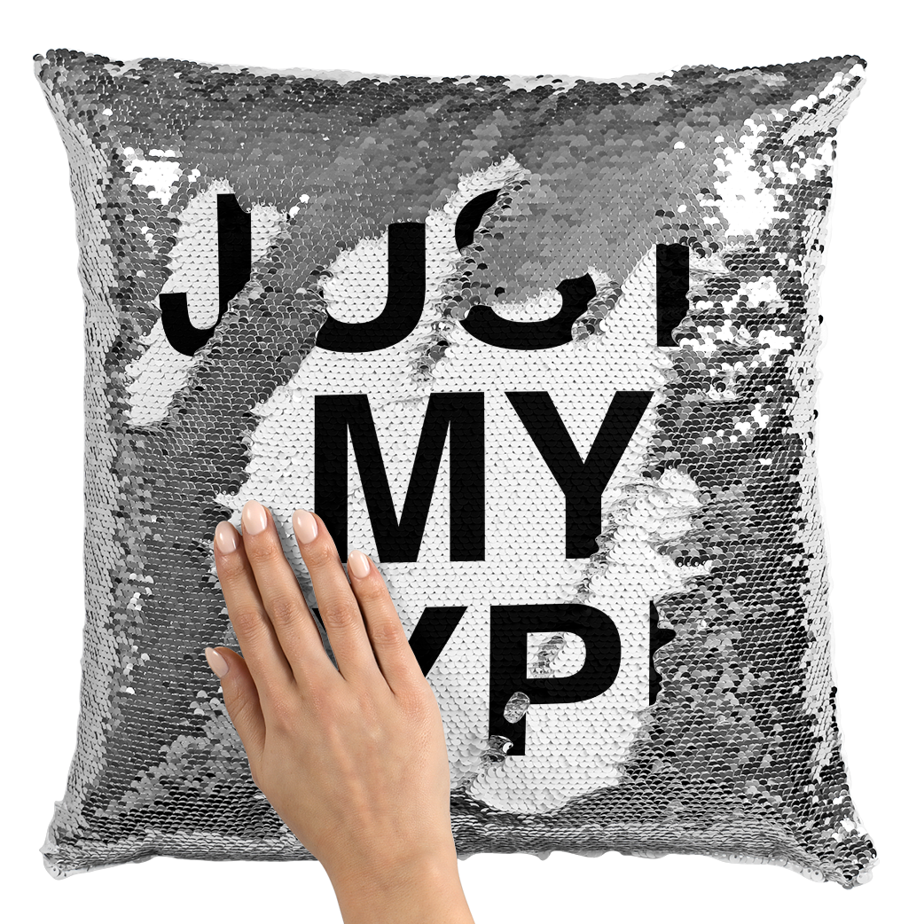 sequin pillow