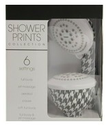 Conair Shower Head Fixed Mount and Handheld Set Houndstooth Design - $37.39