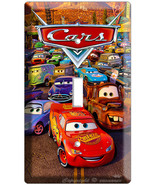 CARS 2 MCQUEEN SALLY MATER DISNEY MOVIE SINGLE LIGHT TOGGLE SWITCH WALL PLATE a - $10.99