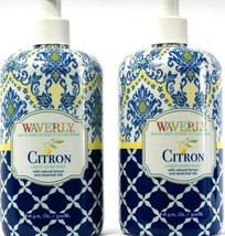 2 Count Waverly  Bath Home Collection Citron Liquid Hand Soap Lemon 16.9Fl oz