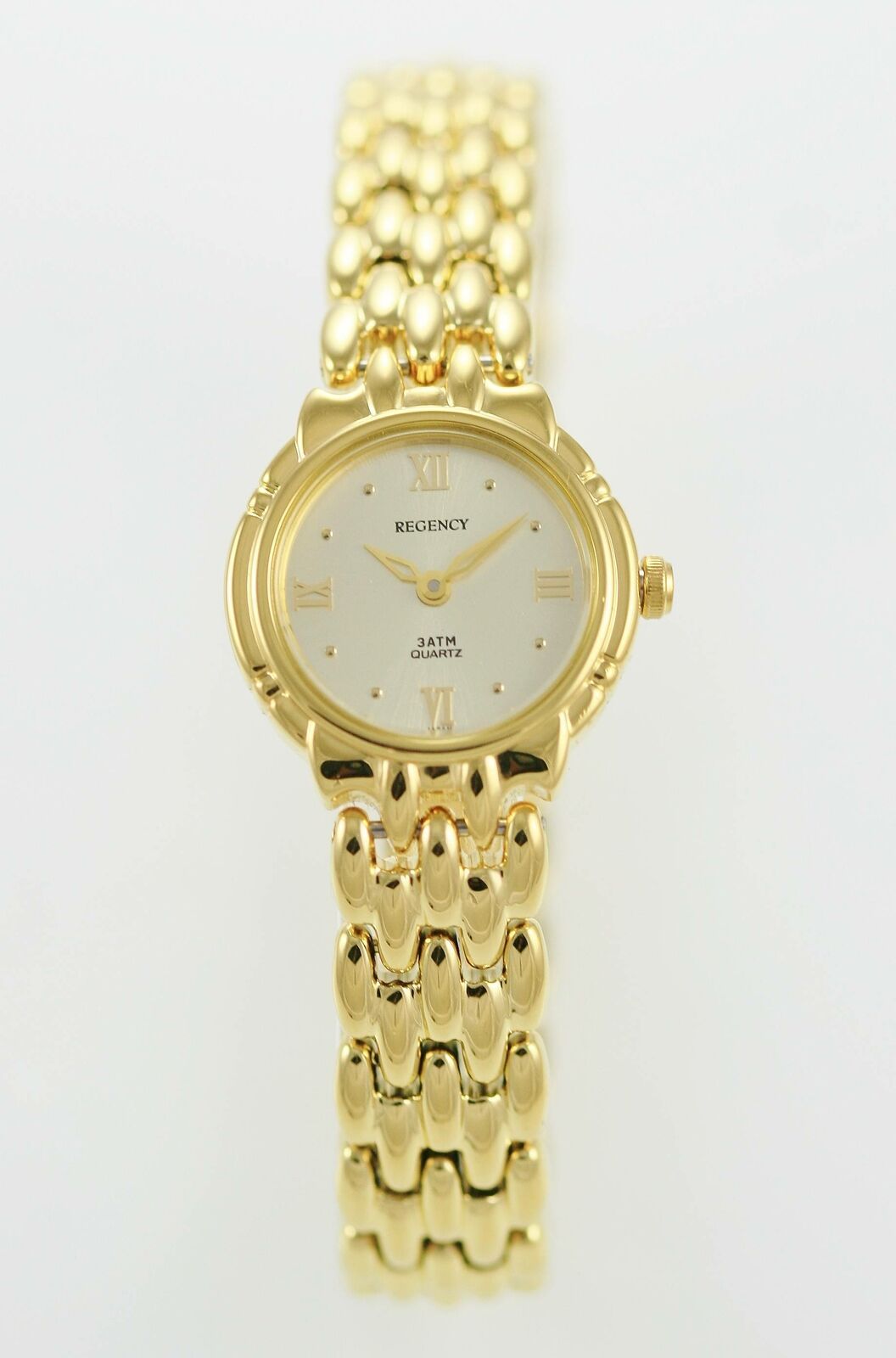 Regency Watch Womens Gold Stainless Water Resistant 30m Battery ...