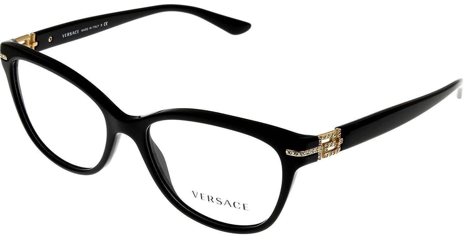 Versace Womens VE3236 Eyeglasses Opal Lilac 52mm
