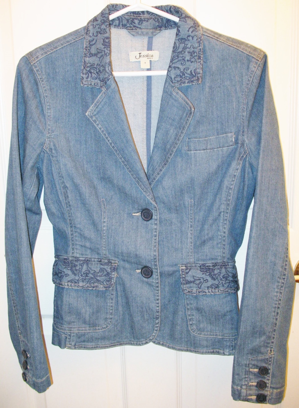 Women's Fitted Denim Blazer Suits & Blazers