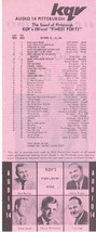 KQV Audio 14 Pittsburgh VINTAGE October 25 1966 Music Survey Rolling Stones