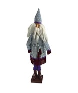 Unbranded Jester Elf Santa Claus Nordic Blue Coat Christmas Figure 18&quot; Tall - $28.71