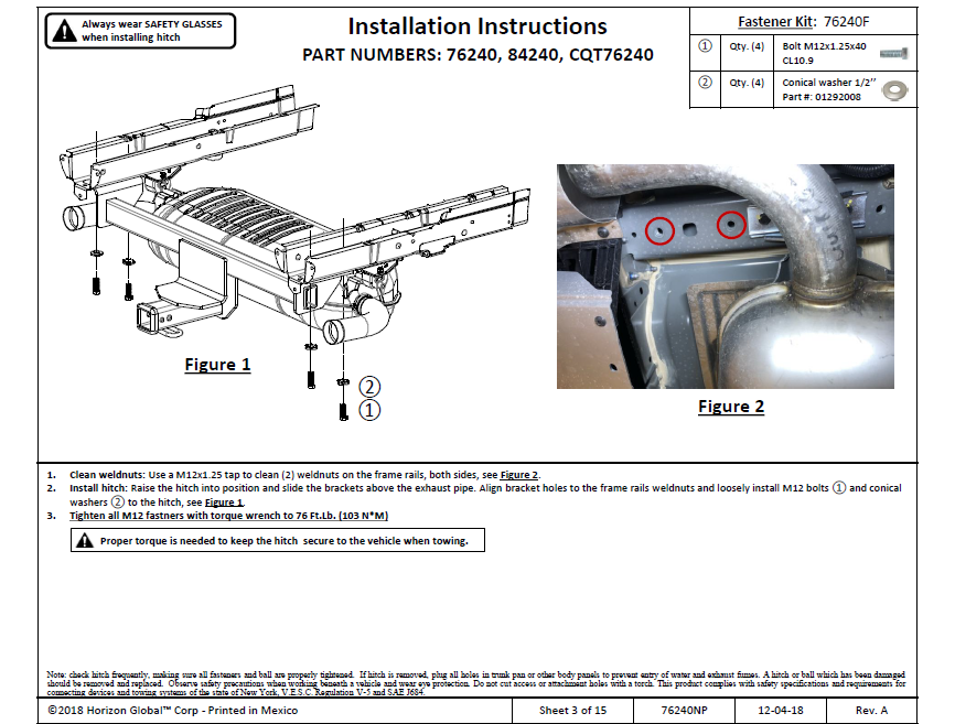 Trailer Tow Hitch For 2019 Infiniti QX50 All Styles 2" Receiver Class