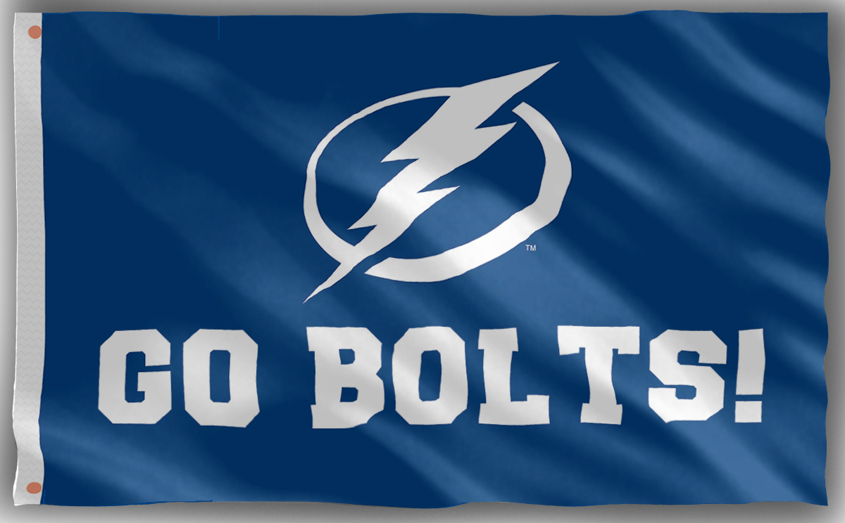 Tampa Bay Lightning GO BOLTS Hockey Team Flag 90x150cm 3x5ft Fan Best ...