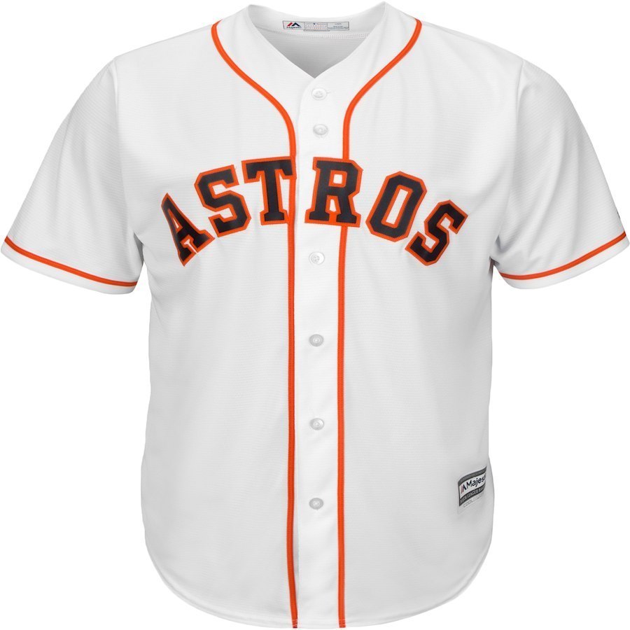 Men's Houston Astros Jose Altuve 27 White Stitched Cool Base Player Jersey Sewn Other Fan