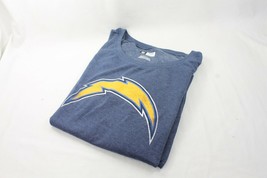 NFL Los Angeles Chargers Womens Long Sleeve Shirt Logo Blue Size M Scoop Neck - $19.79