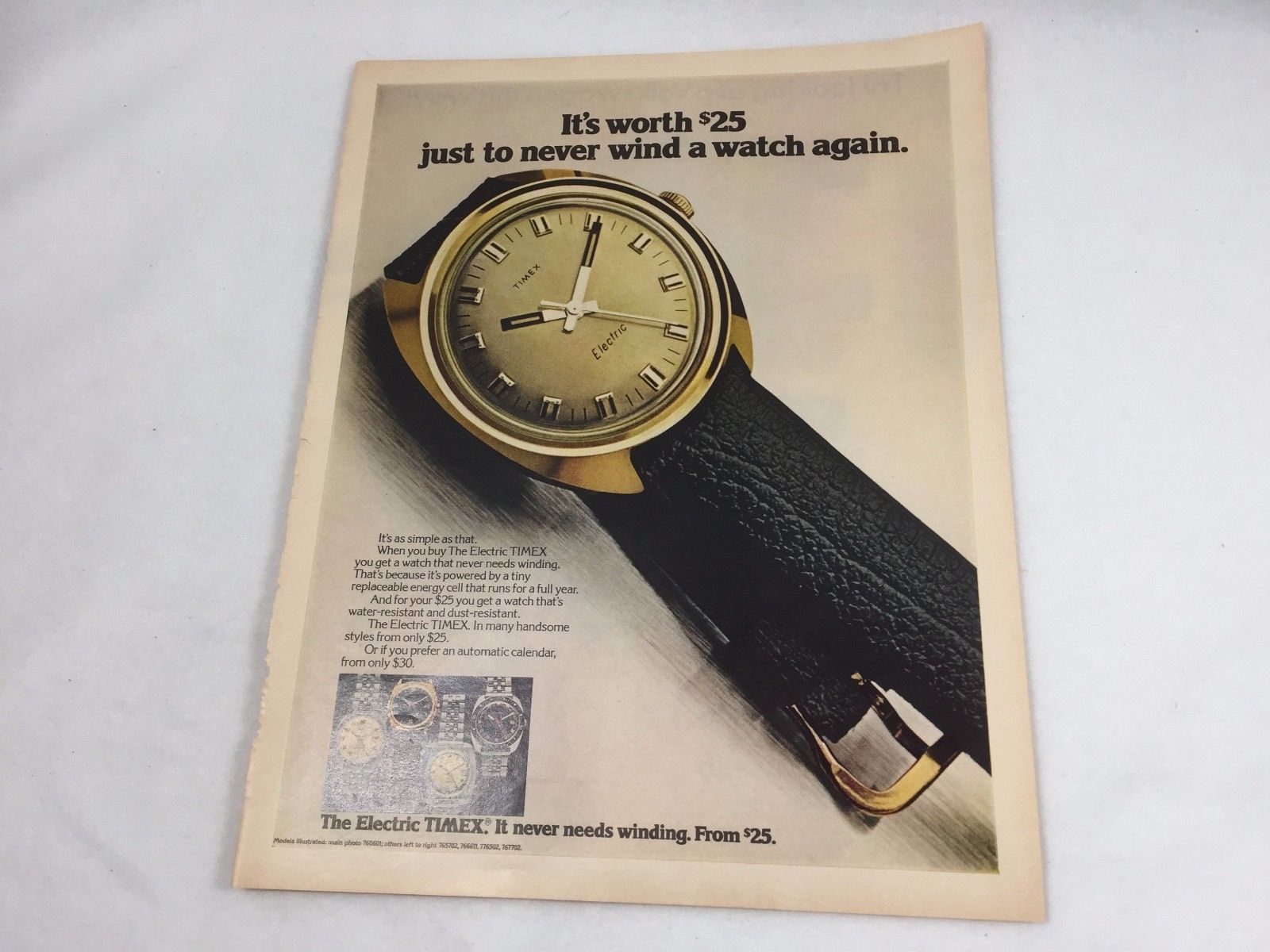 timex electric wrist watch