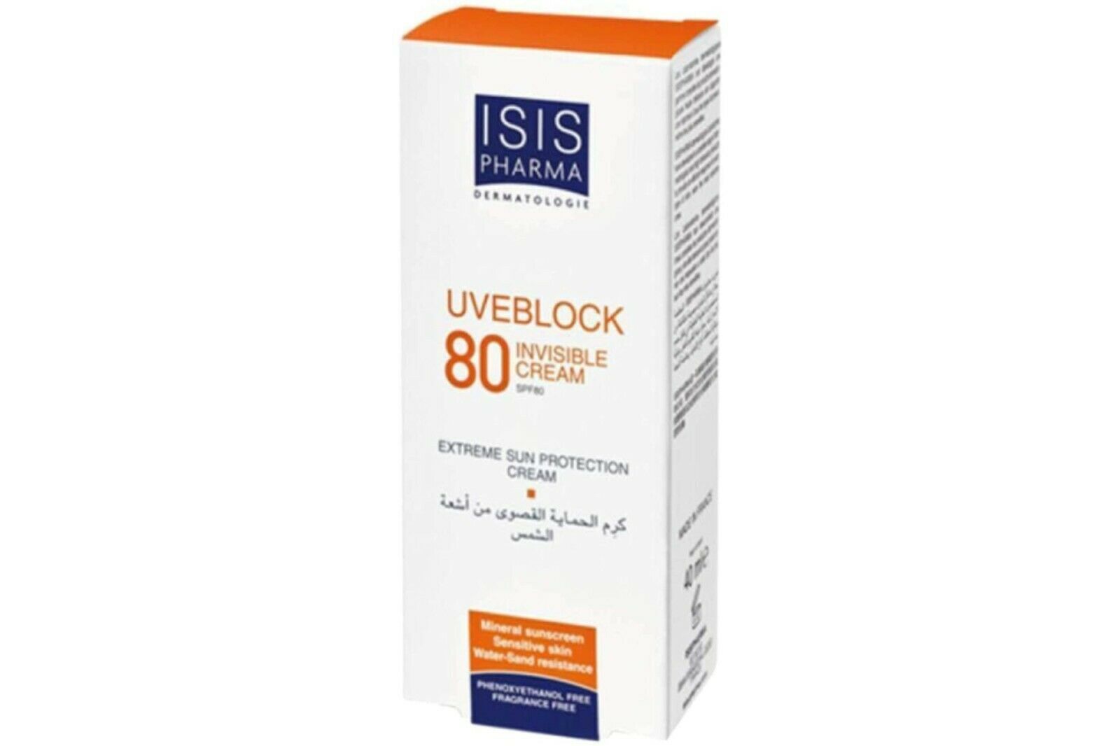 40ml. ISIS Pharma UVEBlOCK 80 Invisible Cream