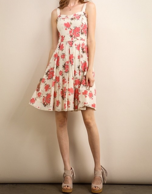 SoieBlu Floral Dress, Floral Print Dress, SoieBlu Dress - Dresses