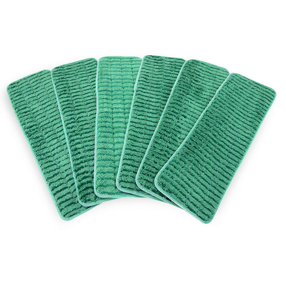 12 Pack of Microfiber Reusable Scrubbing Wet Mop Pads - Color Options ...