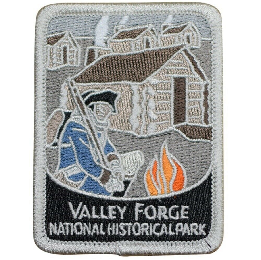 Valley Forge Patch -  National Park Pennsylvania Revolutionary War 3 (Iron on)