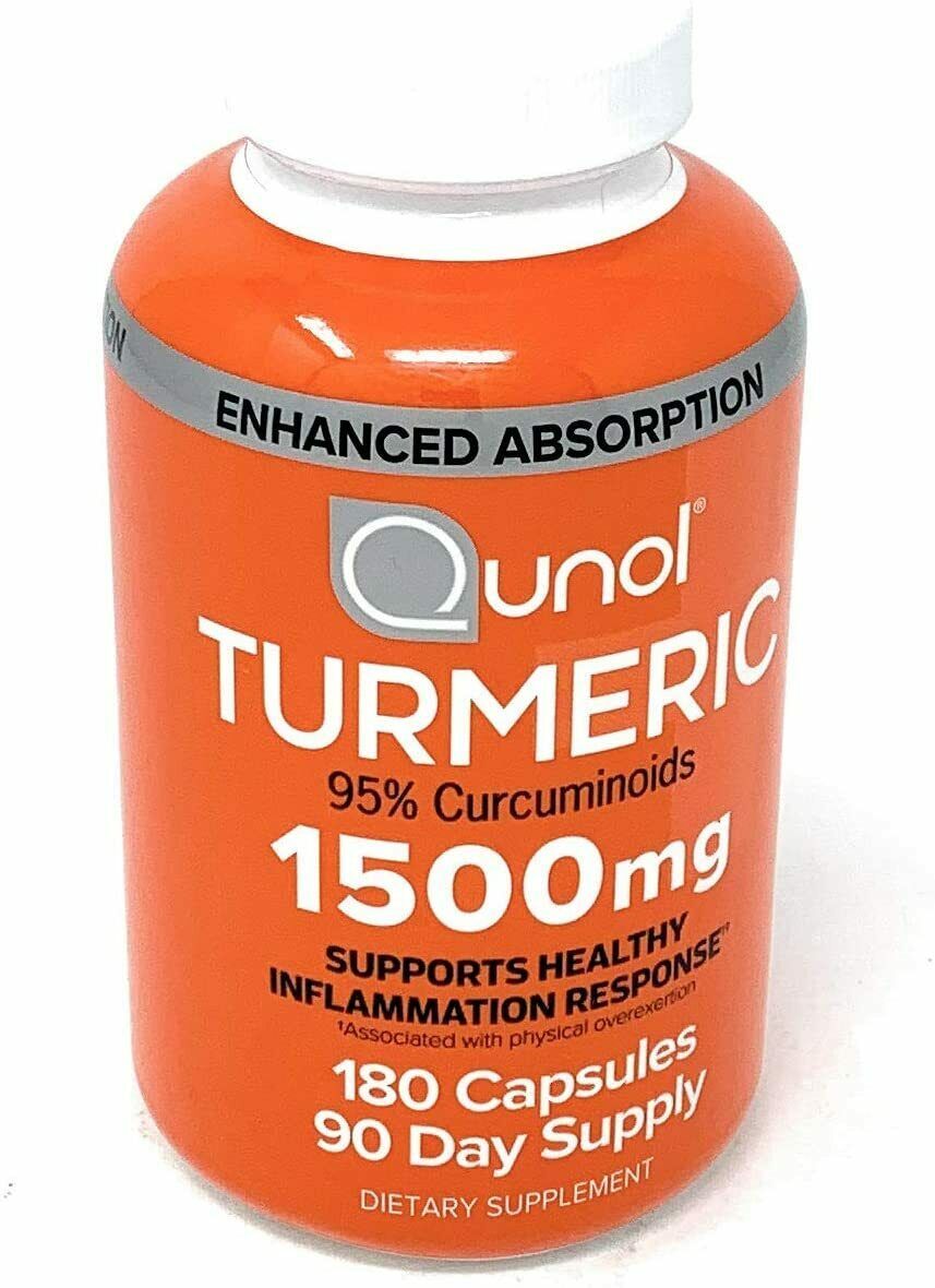 Turmeric Root Extract Curcumin Softgels, Qunol with Enhanced Absorption