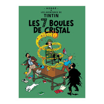 The Seven Crystal balls large size Tintin poster New Moulinsart