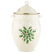 Lenox Holiday Carved Cookie Jar - $117.81
