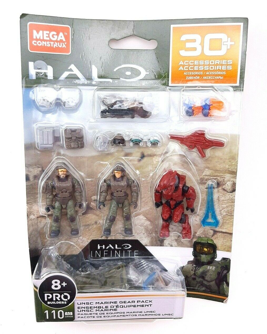 Mega Construx Halo Infinite UNSC Marine Gear Pack GRN08 Mega Bloks