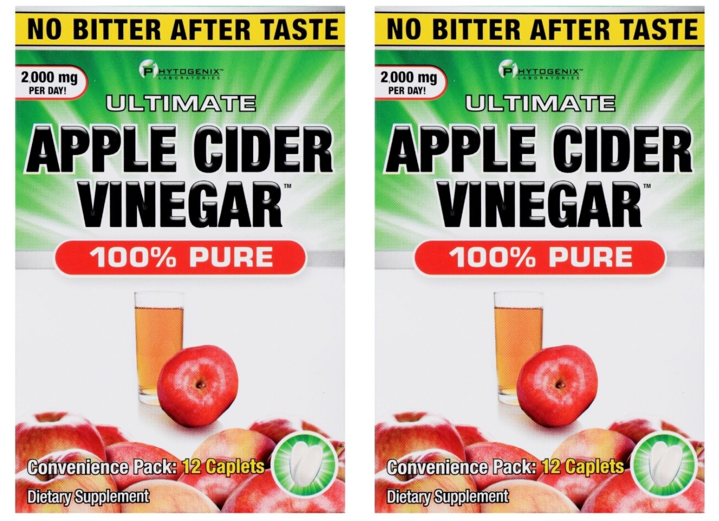 2-PK Ultimate Apple Cider Vinegar Pills 12CT Ea Natural Fat Burner SAME-DAY SHIP