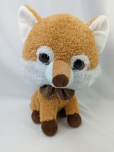 HugFun Fox Plush 11&quot; Glitter Eyes Big Head Stuffed Animal Toy - $9.95