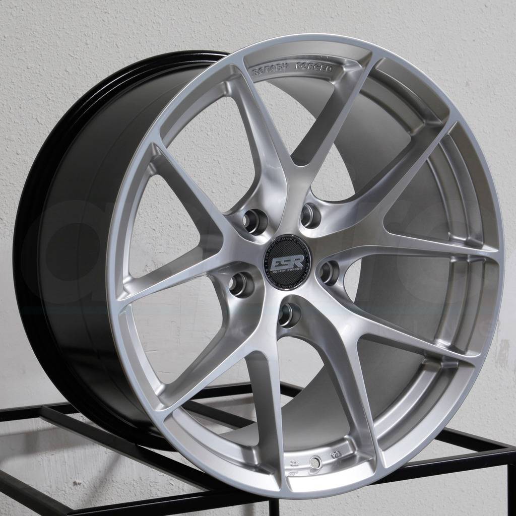 18x9 ESR RF02 RF2 5x112 30 Hyper Silver Wheels Rims Set(4) - Wheels