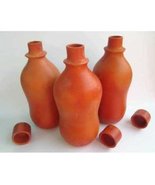 Himalayan Range Terracotta Handmade Natural Clay waterbottle water pot w... - $29.70
