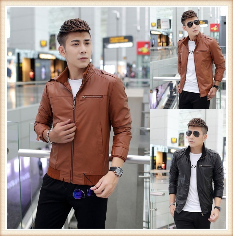 2020 New Leather Jacket Fashion Outwear For Men Chaqueta Hombre Cuero Motorcycle