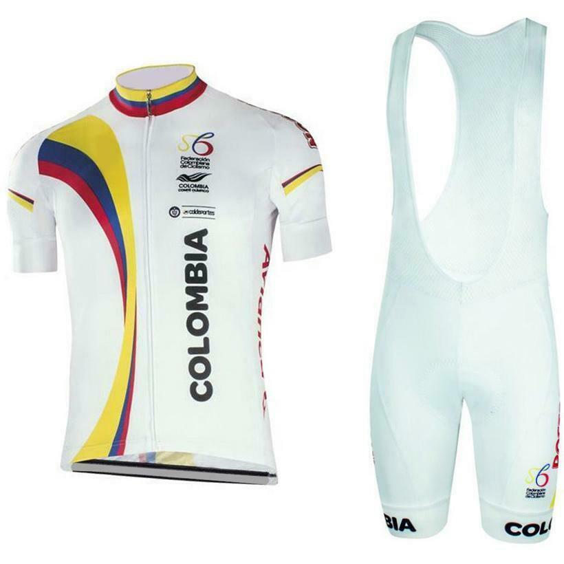 Colombia Cycling Jersey Bib Short Kit