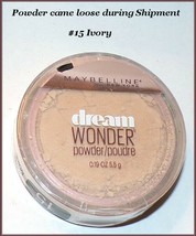 Maybelline Dream Wonder Face Powder #15 Ivory (Powder came loose during shipment - $0.99