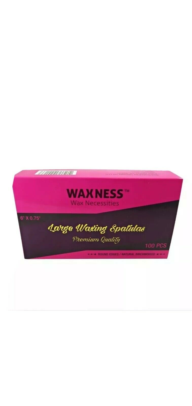 Waxness Wax Necessities Body Wax Spatulas 100pk (Tongue depressors type)