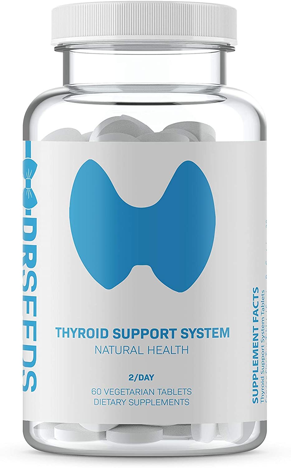 Thyroid Support Pills & Iodine Dr.Seeds Supplement 60 Veggie Capsules Tablets Sports Vitamins