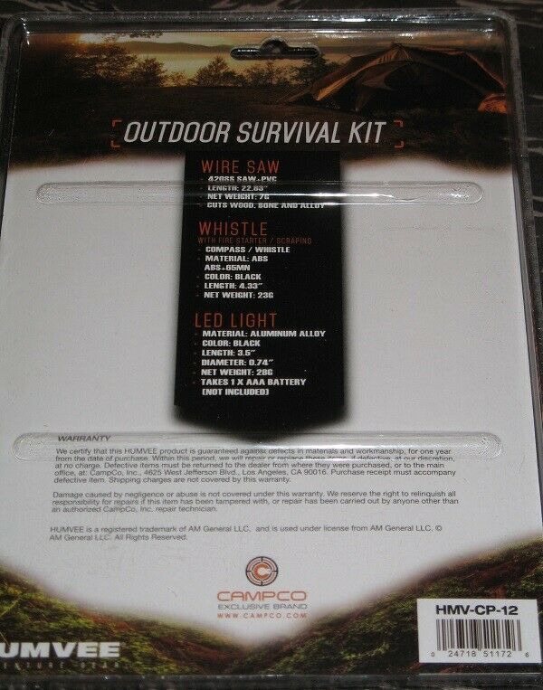 CampCo Humvee Outdoor Survival Kit