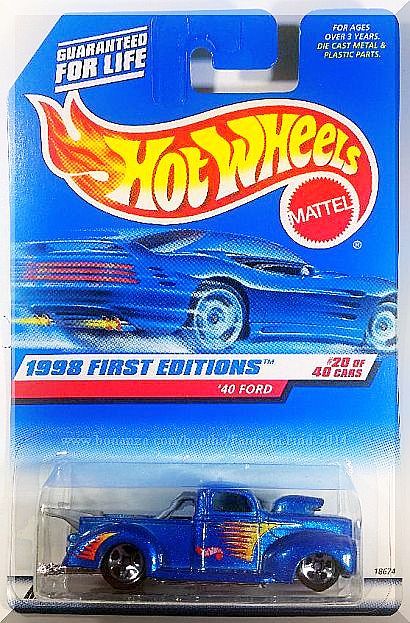 hot wheels 1998 first editions 40 ford