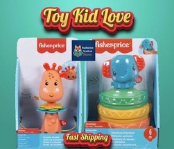 Best Fisher Prince Toy Bundle Elephant And Giraffe - $17.81
