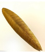 Vintage Jaded Jewels New York Gold Tone Leaf Pin Brooch - $70.13