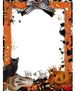 Halloween Trick Or Treat Stationery Printer Paper 26 Sheets - $10.88