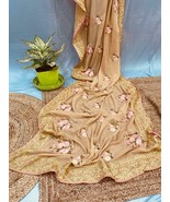 Women Georgette Handwork Silk Saree Designer Stylish Party, Indian Weddi... - $45.99