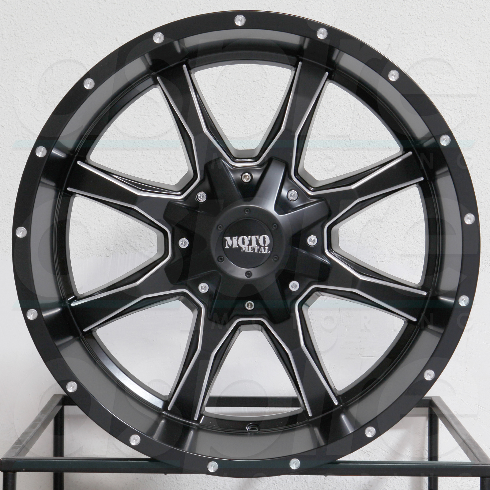 18x10 Moto Metal MO970 8x170 -24 Black Milled Wheels Rims Set(4) - Wheels