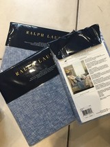 Ralph Lauren Veronique Lillie 4pc King Extra Deep Fitted Flt Sheet Blue Nip $575 - $286.63