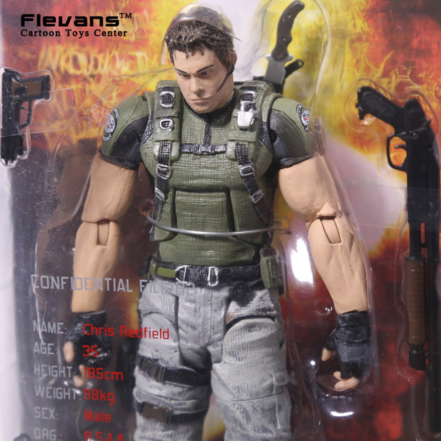 NECA Resident Evil 5 Chris Redfield PVC Action Figure Collectible Model ...