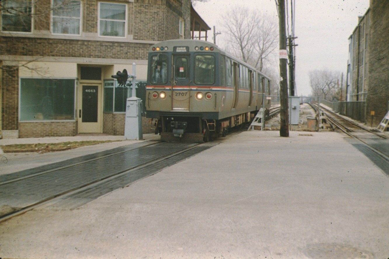 CTA Chicago Transit Authority Budd 2600 series El Car original slide ...