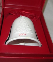 Hallmark 2008 Christmas Porcelain Bisque Decorative Bell - $12.00
