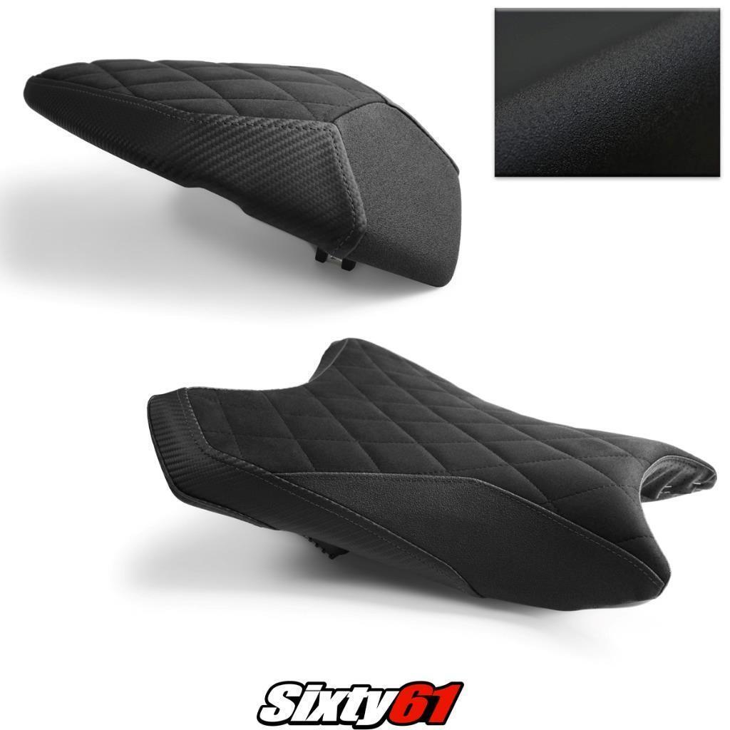 Kawasaki ZX6R Seat Cover 20192022 2023 Front Rear Black Luimoto Tec