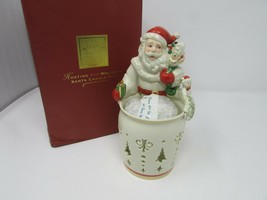 VTG LENOX CHINA HOSTING THE HOLIDAYS SANTA CANDLE HUG NEW IN BOX - $28.66