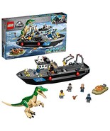 LEGO Jurassic World Baryonyx Dinosaur Boat Escape 76942 Building Kit; Co... - $79.99