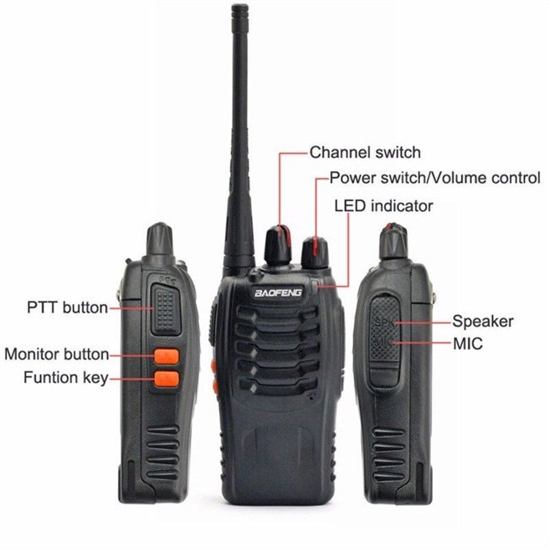 Pcs Baofeng Bf S Walkie Talkie Handheld Pofung Bf S Uhf W