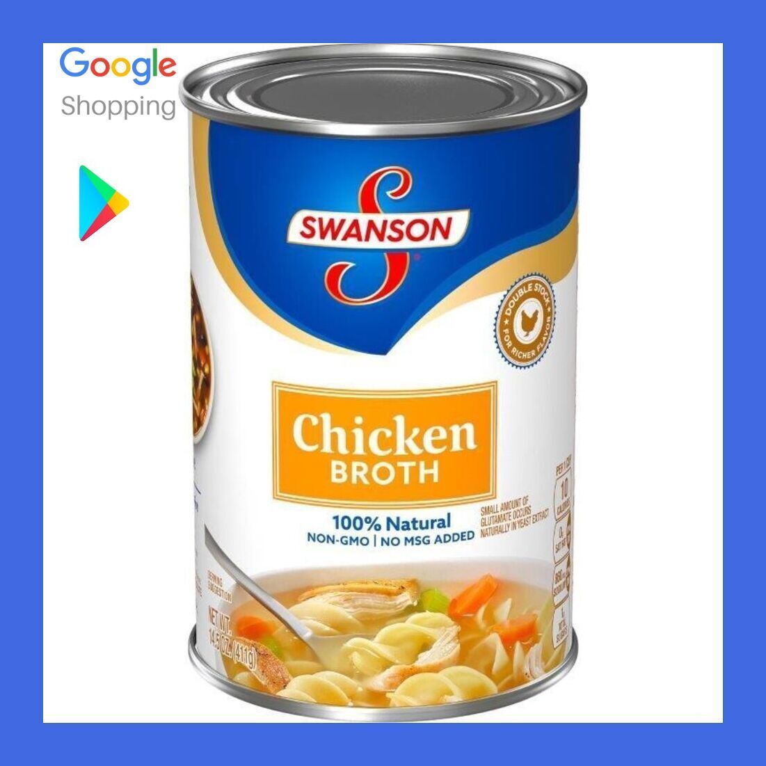 CHICKEN BROTH Swanson® Chicken Broth, 14.5 Oz. Cans, A 12 PACK