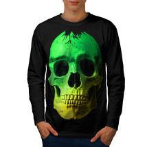 Skull Glow Head Tee Mad Concert Men Long Sleeve T-shirt - $14.99
