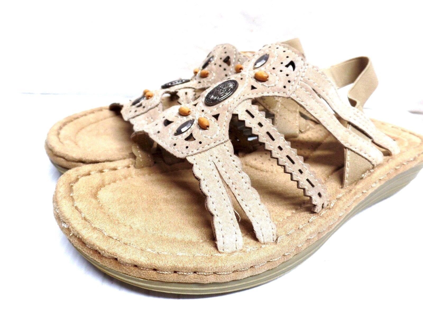 New Earth Spirit Women's Alli Sandal Beige - Sandals & Flip Flops