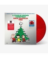 A CHARLIE BROWN CHRISTMAS VINYL! EMBOSSED COVER! LIMITED GLITTER RED LP! - $29.69